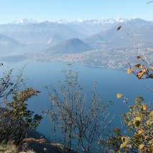 View from way to the the Pizoni di Laveno to Verbania on the West side of Lago Maggiore